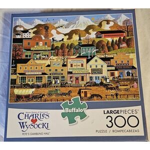 Buffalo Games Charles Wysocki Pete's Gambling Hall 300 Large Piece Puzzle...